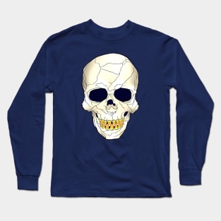 Candy Corn Skull Long Sleeve T-Shirt